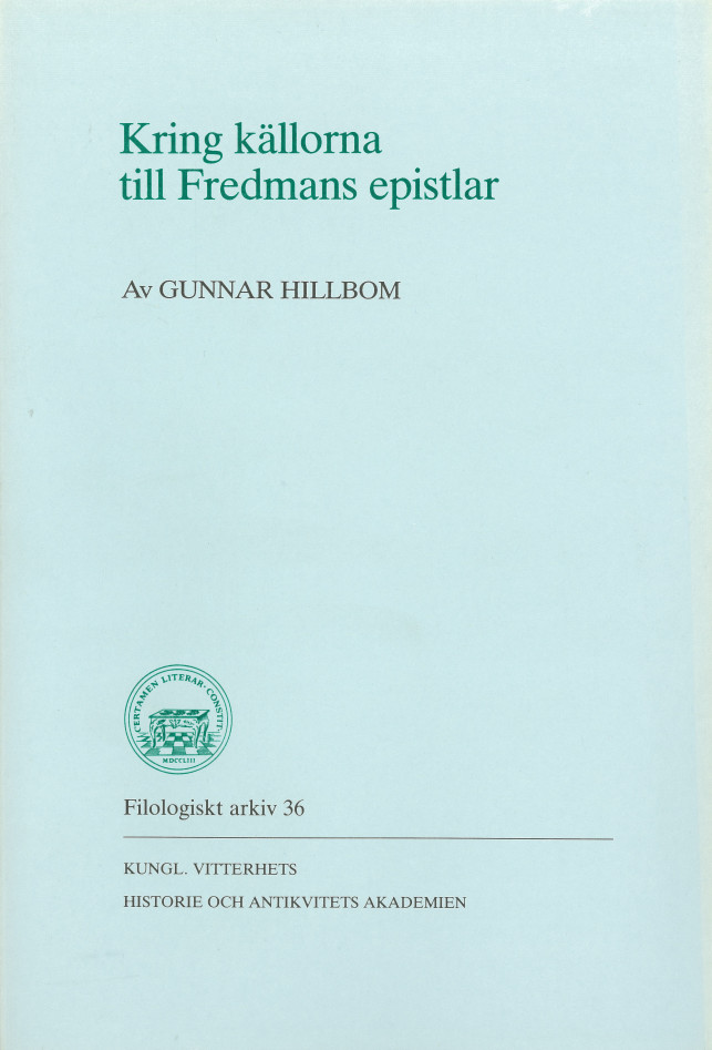 Kring källorna till Fredmans epistlar