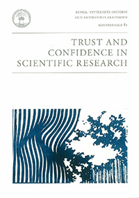 Trust and Confidence in Scientific Research