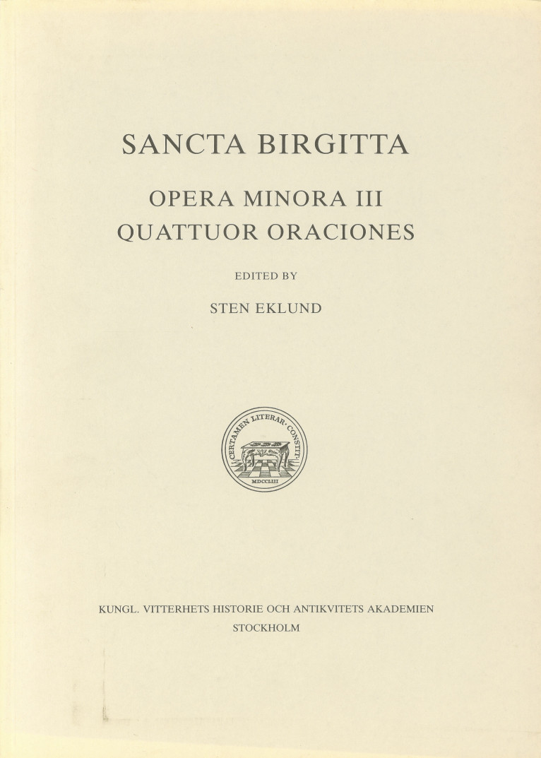 Opera minora, vol. III