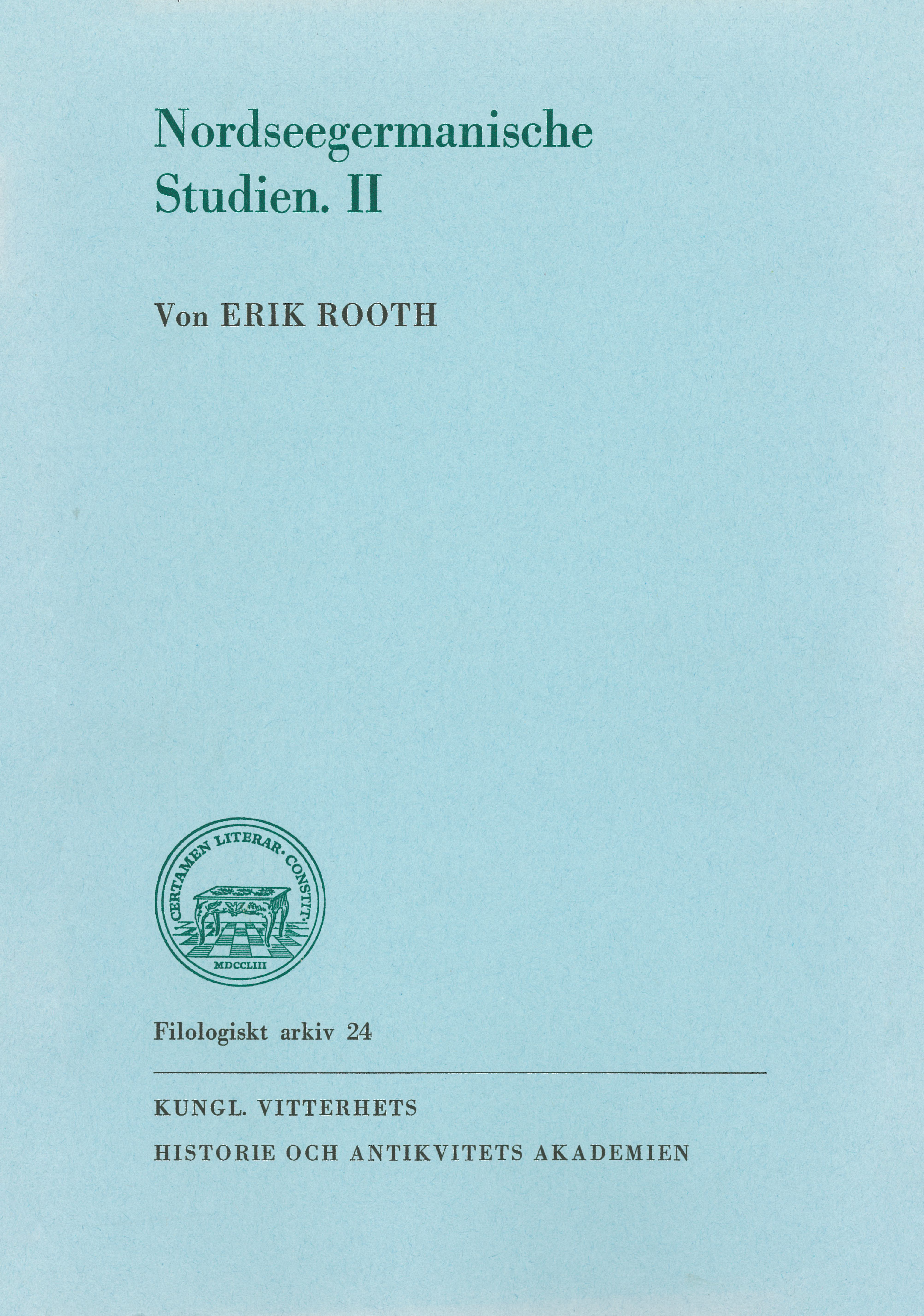 Nordseegermanische Studien. II