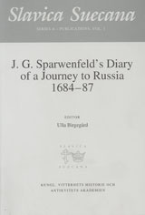 Cover for J. G. Sparwenfelds Diary of a Journey to Russia 1684-87