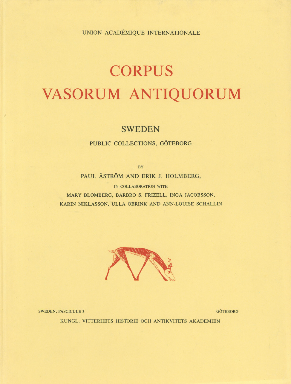 Corpus vasorum antiquorum. Sweden 3