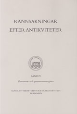 Rannsakningar efter antikviteter, band IV