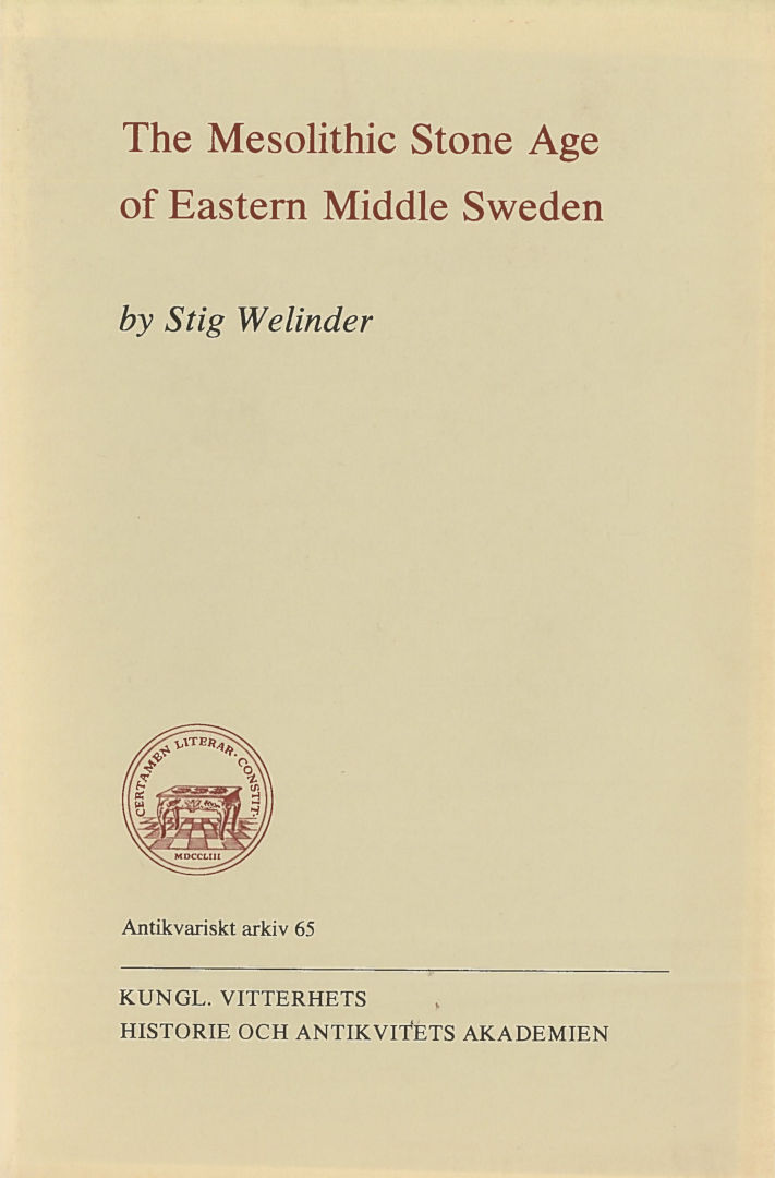 The Mesolithic Stone Age of Eastern Middle Sweden